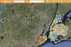 Mappa solare del fotovoltaico a New York